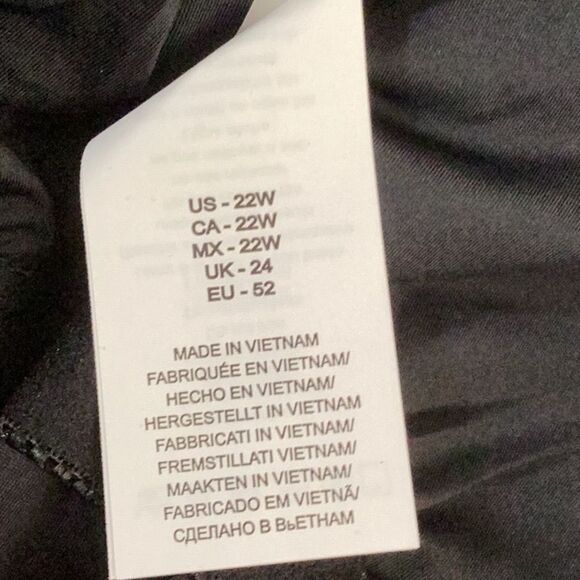 La Blanca Island Goddess Lingerie One Piece Swimsuit, Black, Size 22W, NWT - Picture 8 of 8